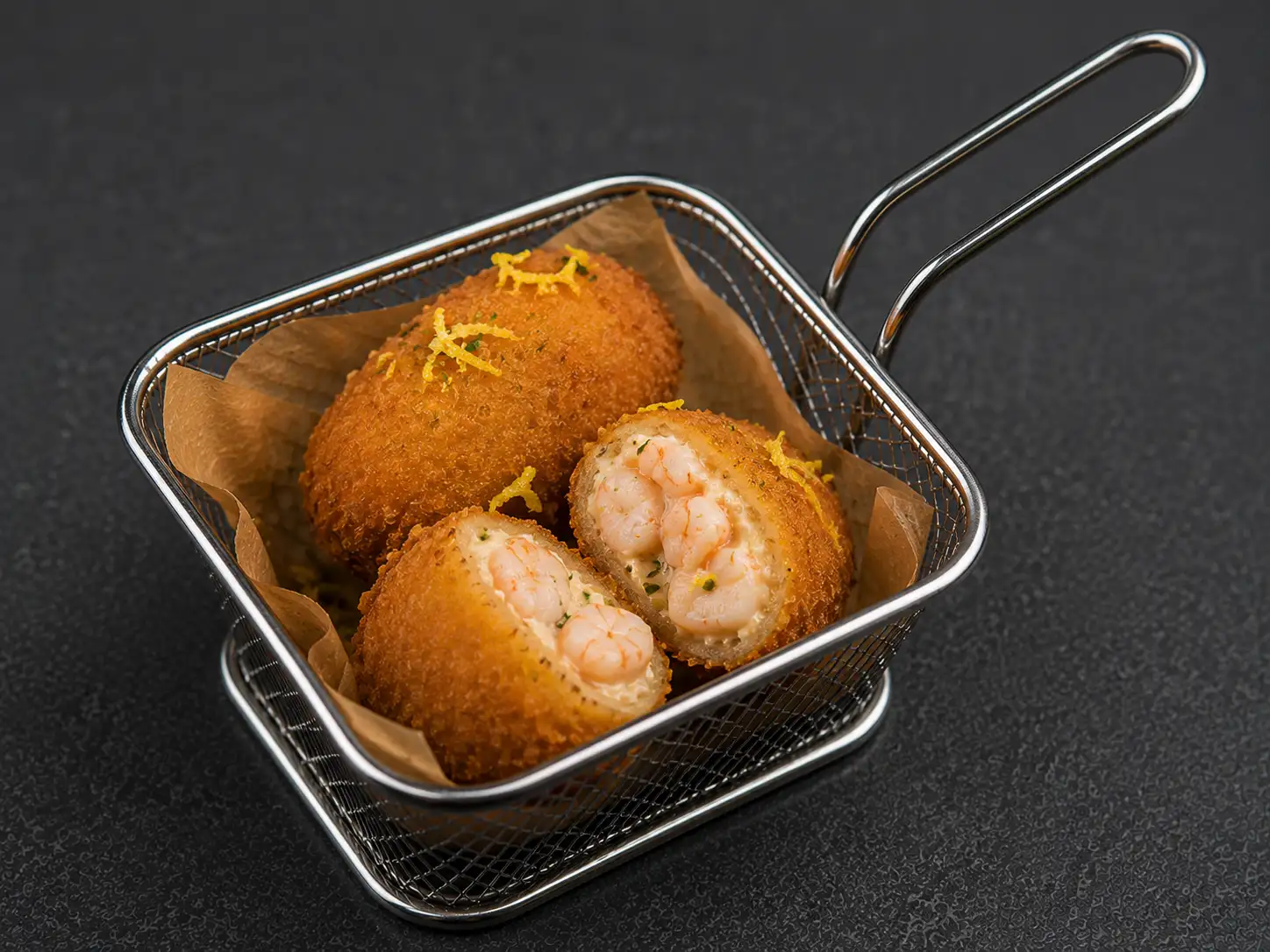 CROQUETAS AUX CREVETTE (3 pièces)