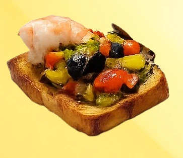 TOAST GRILLE - CREVETTE AUX EPICES
