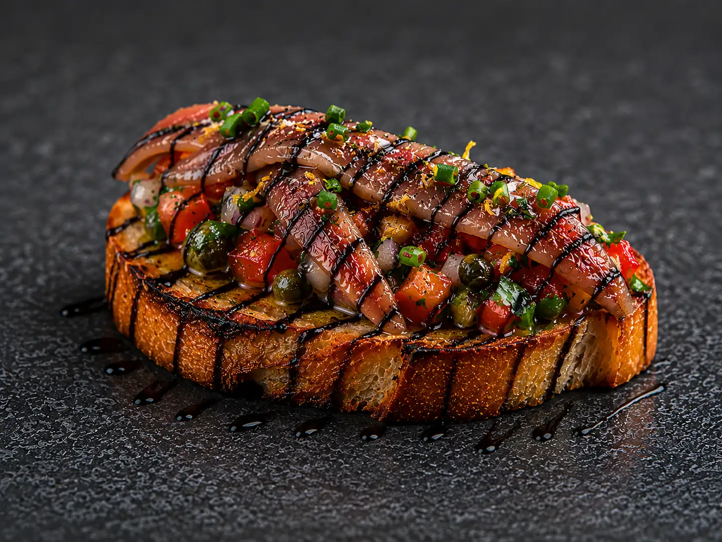 TOAST GRILLE - ANCHOIS (1 pièce)