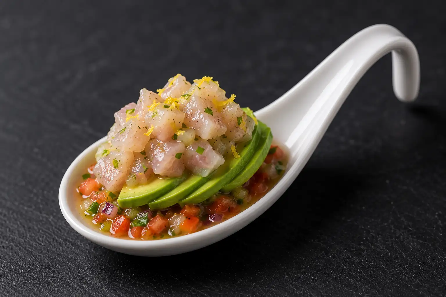 CEVICHE DE DAURADE - SAUCE VIERGE