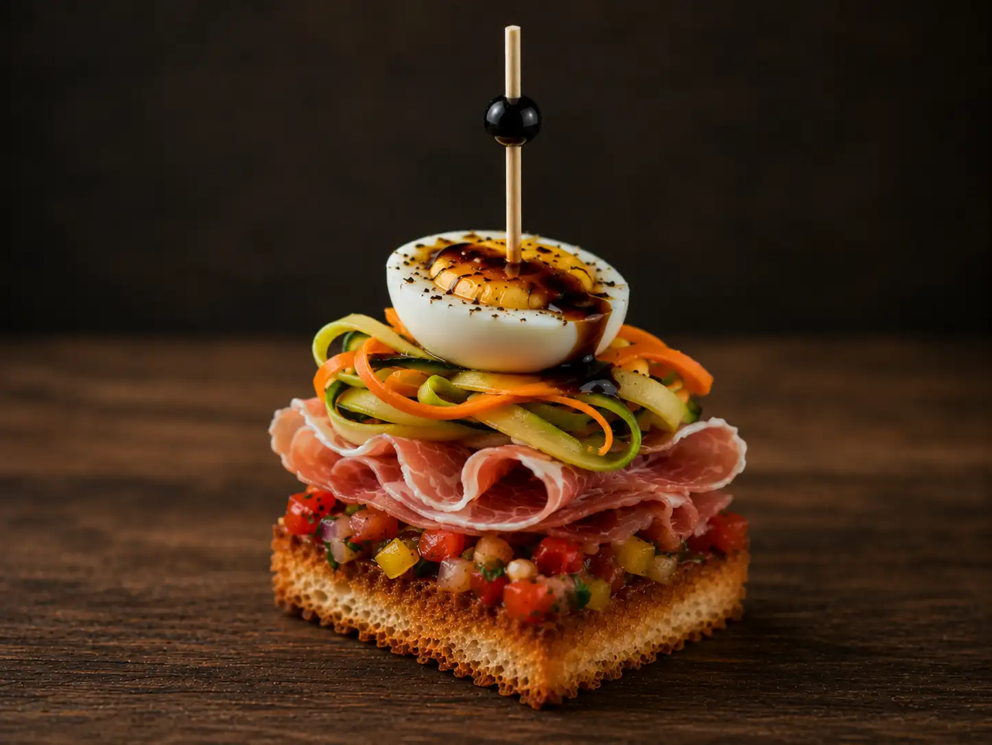 TOAST GRILLE - TAGLIATELLES LEGUMES (1 pièce)